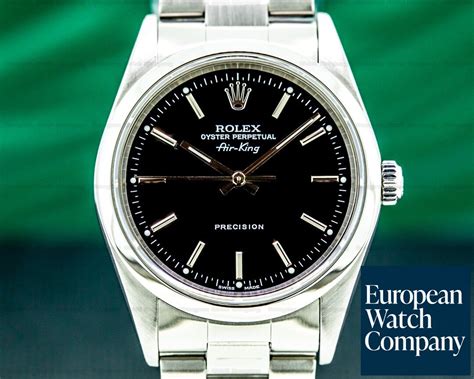 rolex air king black price|Rolex Air-King 14000m price.